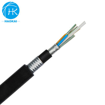 Armored Outdoor Fiber Optical Cable Double PE Sheath GYFTA53