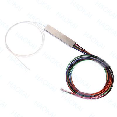 1X2 Mini Fiber PLC Splitter PBT Coupler With SC / APC Connector