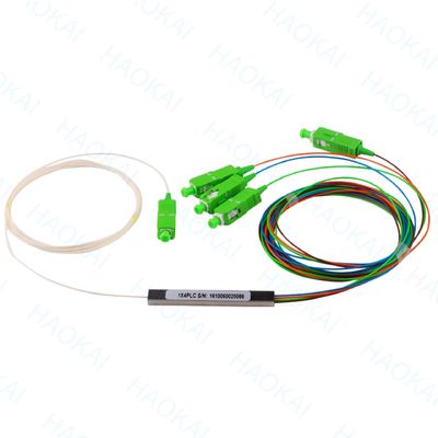 1x16 SC APC Fiber PLC Splitter Mini Steel Tube Cable Without Connetcor