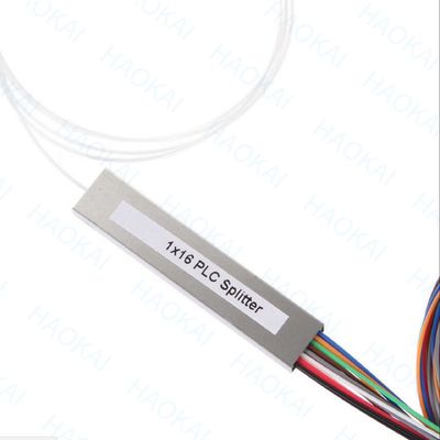 FTTH 1x4 1x8 Fiber PLC Splitter Mini Steel Tube With SC APC Connector
