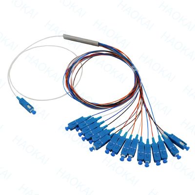 1x32 PLC Fiber Optic Splitter Fiber Optic Coupler Splitter With SC APC Connetcor