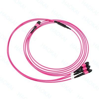 LC Optical Fiber Patch Cord 12core MPO Fan Out Om4 Fiber Patch Cables