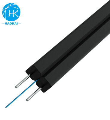 FTTH Indoor Drop Cable Steel Wire 1core 2core 4core Self Supporting Fiber Optical Cable