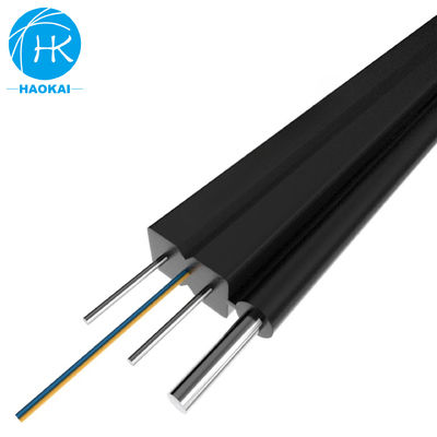 Indoor FTTH Drop Cable 2core 4core FRP Steel Wire FTTH Fiber To The Home