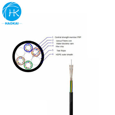Multi Core Air Blown Fiber Cable Low Friction Micro Fiber Optic Cable