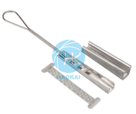 Lightweight Stainless Steel Drop Wire Clamp 3knots FTTH Drop Cable Clamp