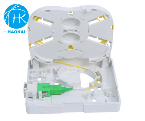 Indoor Mini Ftth Rosette Box 1core 2core With SC LC UPC Shuttered