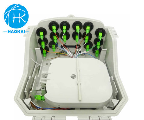 Waterproof Outdoor Fiber Optic Junction Box 16cores 16ports FTTH Distribution Box