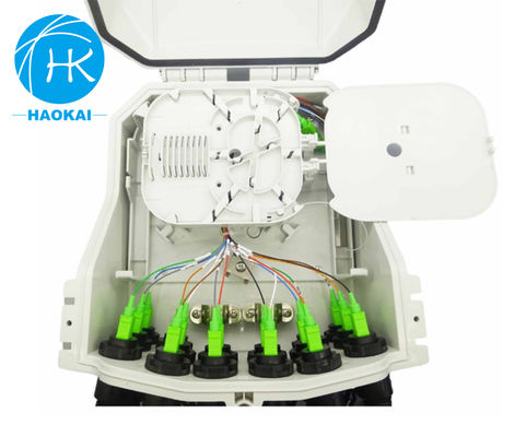 Waterproof Outdoor Fiber Optic Junction Box 16cores 16ports FTTH Distribution Box