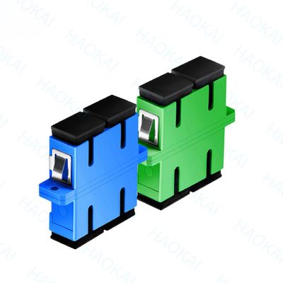 PVC Duplex SC APC UPC Adapter 1260nm - 1650nm Wavelength For Telecommunication