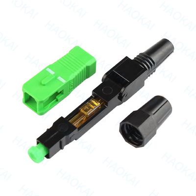 SC APC Fiber Optic Fast Connector 55mm Length Fiber Optic Quick Connector