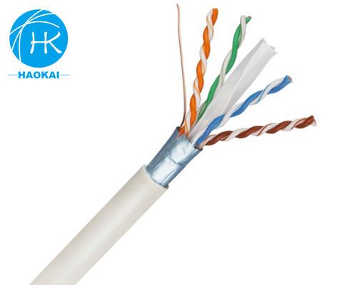 FTP CAT6A Indoor LAN Cable 23awg Shielded Copper Network Cable