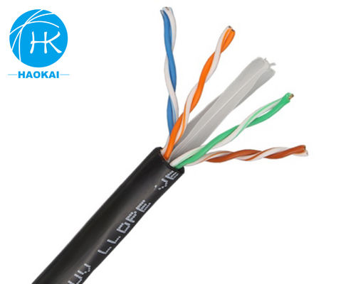 FTP CAT6A Indoor LAN Cable 23awg Shielded Copper Network Cable