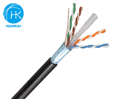 FTP CAT6A Indoor LAN Cable 23awg Shielded Copper Network Cable