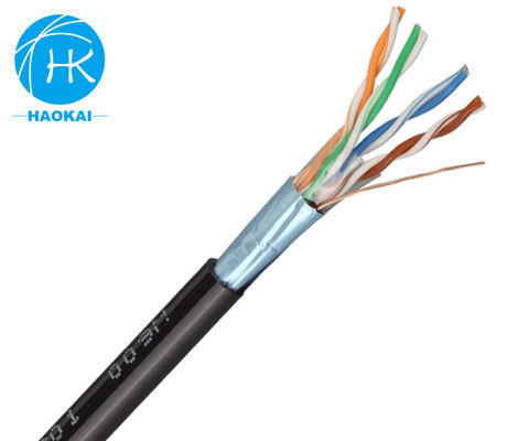 FTP CAT5E Outdoor LAN Cable Pure Copper Internet Cable High Temperature Resistance