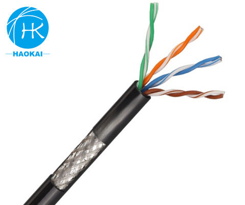 FTP CAT5E Outdoor LAN Cable Pure Copper Internet Cable High Temperature Resistance