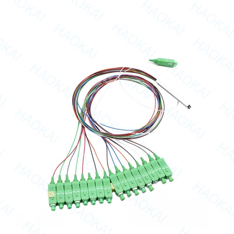 1x32 PLC Fiber Optic Splitter Fiber Optic Coupler Splitter With SC APC Connetcor