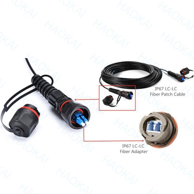 Mini IP SC APC OptiTap LC UPC FTTH Drop Cable Assembly Waterproof Connector