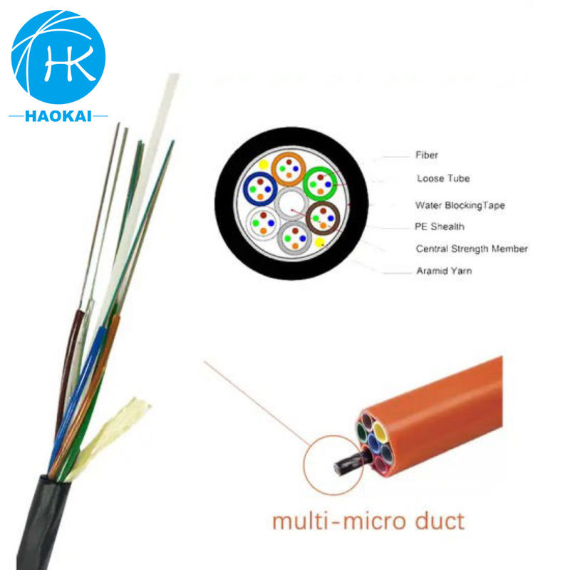 Micro Core Air Blowing Fiber Optic Cable Underground Installation