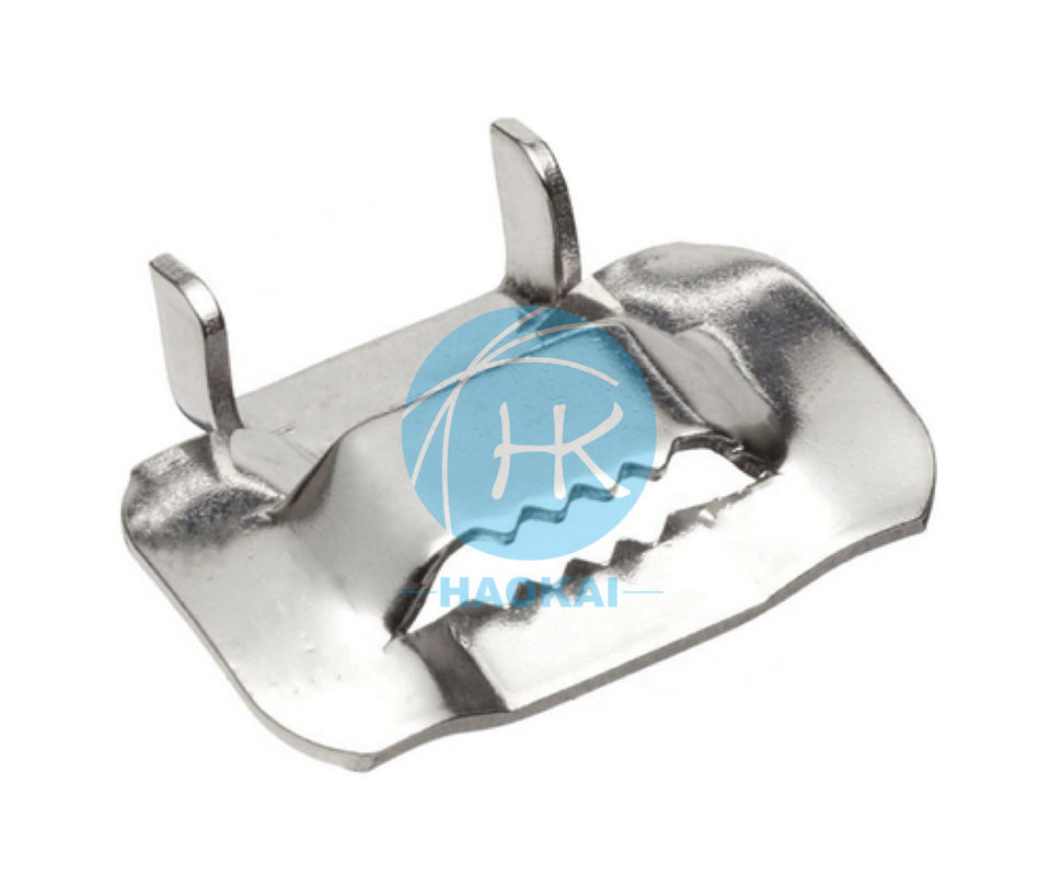 1/2&quot; 1/4&quot; 3/4&quot; 5/8&quot; Stainless Steel Buckle Tooth Type Banding Cable Tie Buckle 2 Inch