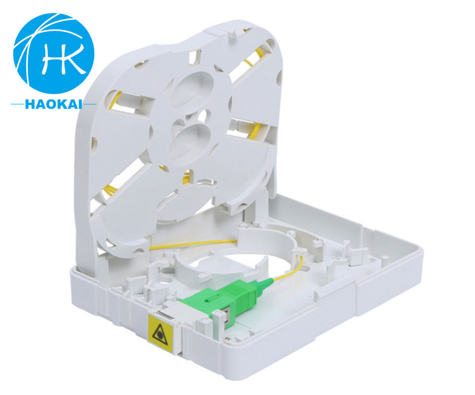 Indoor Mini Ftth Rosette Box 1core 2core With SC LC UPC Shuttered