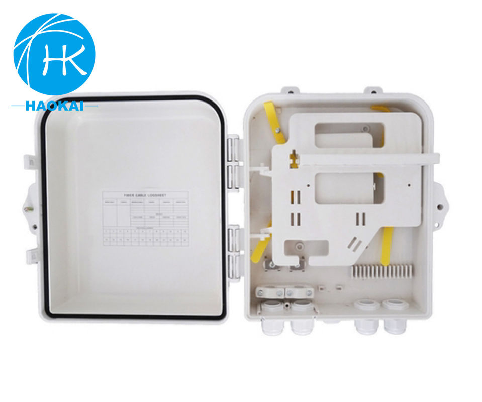 Optical Fiber FTTH Termination Box Steel Fiber Optic Splice Box 24 Cores