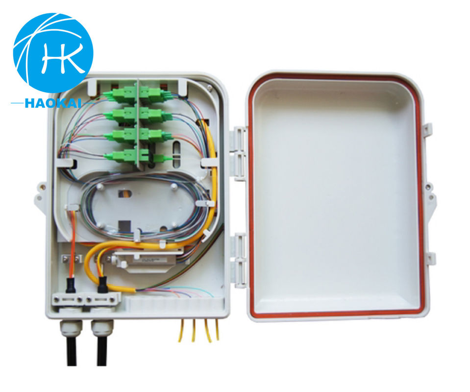 Aerial Waterproof FTTH Box 16port Fiber Optical Wall Mount Distribution Box Splice Closure